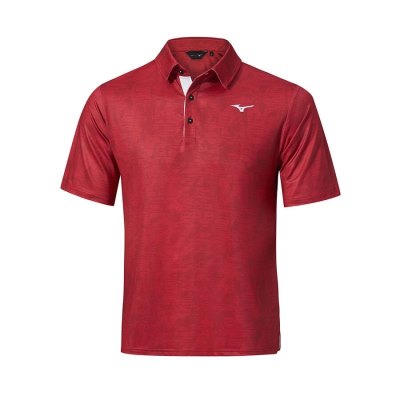 Camisa Polo Mizuno QD Hazard Hombre - Rojos - Chile M163HRIJMO